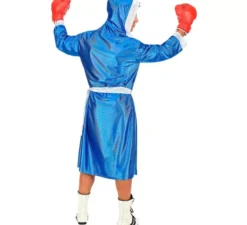 Costume da boxer bianco e blu per uomo