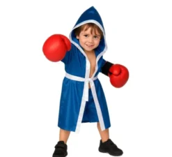 Costume da boxer blu per bambino