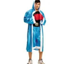 Costume da boxer blu per un uomo