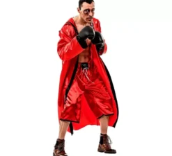 Costume da boxer rosso per un uomo