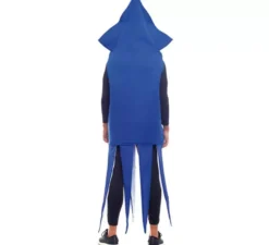 Costume da calamaro blu per uomo