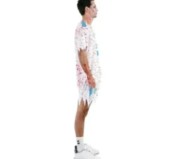 Costume da calciatore zombie bianco per uomo