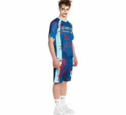 Costume da calciatore zombie per uomo