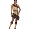 Costume da cameriera indiana con frange per donna