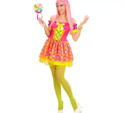 Costume da Candy Girl fucsia per donna