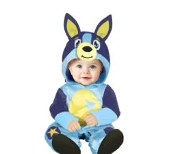 Costume da cane blu per bambini e neonati