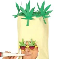 Costume da canna con foglie per uomo