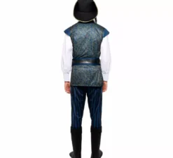 Costume da capitano pirata blu per uomo