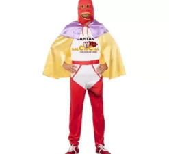 Costume da Capitan Salsiccia con mantello per uomo