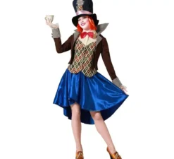 Costume da Cappellaio Matto con giacca per donna