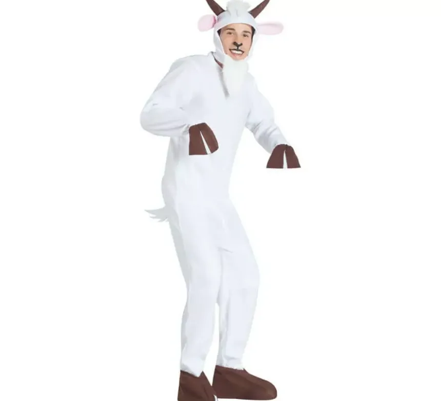 Costume da Capra bianca per adulti