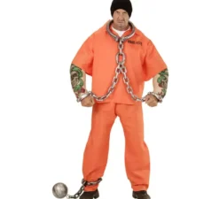 Costume da carcerato tatuato per uomo