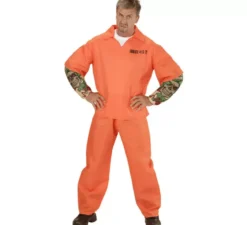 Costume da carcerato tatuato per uomo