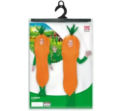 Costume da carota intera per bambini e ragazzi