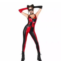 Costume da cattivo Arlecchino per donna