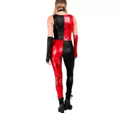 Costume da cattivo Arlecchino per donna