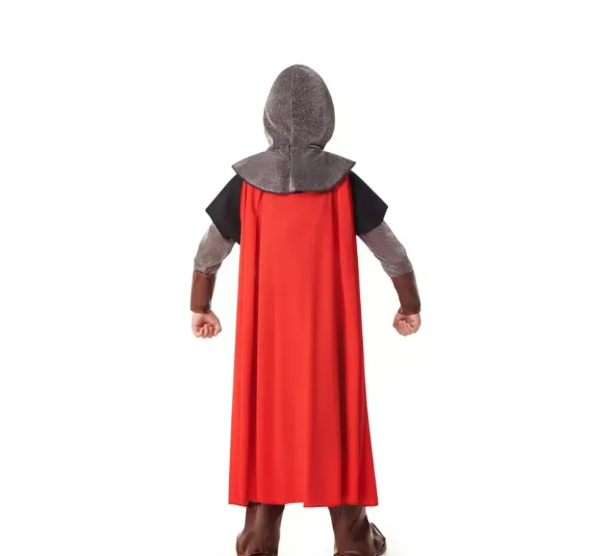 Costume da cavaliere medievale da leone nero per bambini