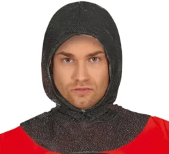 Costume da cavaliere notturno medievale da uomo