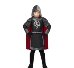 Costume da cavaliere oscuro con mantello per bambino