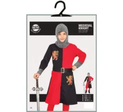 Costume da cavaliere oscuro medievale per bambino