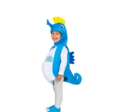 Costume da cavalluccio marino blu per bebè e bambino