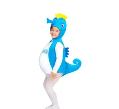 Costume da cavalluccio marino blu per bebè e bambino