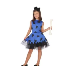 Costume da Cavernicolo azzurro per bambina