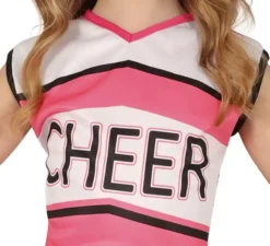 Costume da cheerleader rosa per bambina