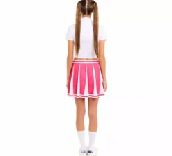 Costume da cheerleader rosa per donna