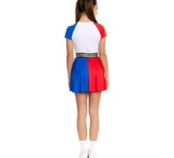 Costume da Cheerleader Sadica bicolore per donna
