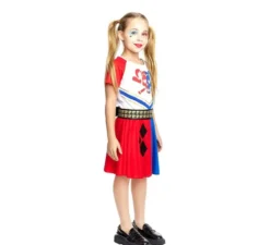 Costume da Cheerleader Sadistica bicolore per bambina e adolescente
