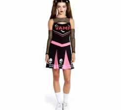 Costume da cheerleader vampira da donna