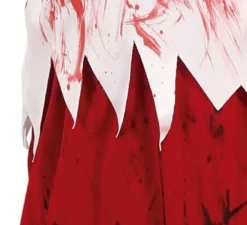 Costume da cheerleader zombie rosso e bianco per ragazza