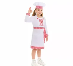 Costume da chef cuoco per bambina