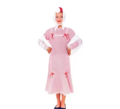 Costume da Chulapa bianco e rosso per bambina