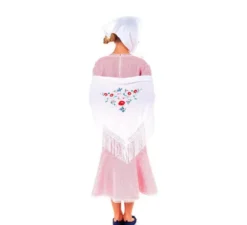 Costume da Chulapa bianco e rosso per bambina