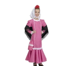 Costume da chulapa rosa per bambina e bebé