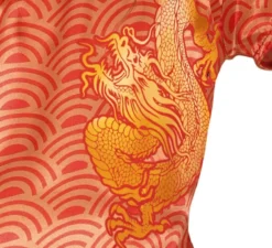 Costume da Cina arancione per bambina