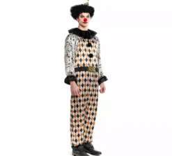 Costume da clown circense horror da uomo