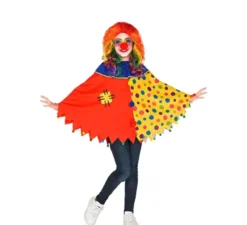 Costume da Clown colorato o Poncho a Pois per bambini