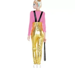 Costume da clown dorato del conflitto per donna