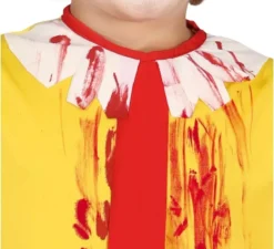 Costume da clown hamburger assassino per bambino