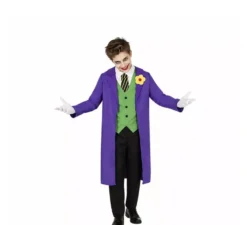 Costume da clown joker per un uomo