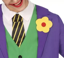 Costume da clown joker per un uomo