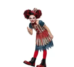 Costume da clown macabro vintage per ragazza