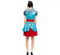 Costume da Clown Maniac blu e rosso per donna