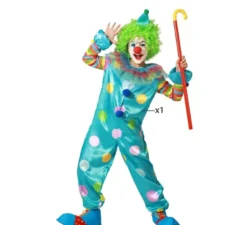 Costume da clown multicolore per bambino