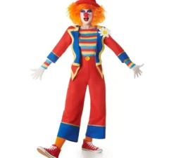 Costume da clown multicolore per donna