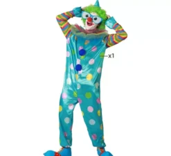 Costume da clown multicolore per uomo