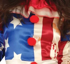 Costume da clown patriota sanguinario per adolescenti